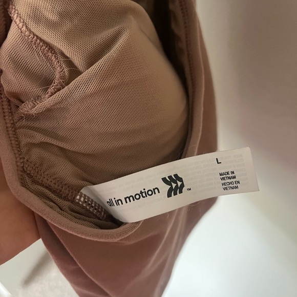 Target All in Motion Active Crop Top Tan - Picture 3 of 3